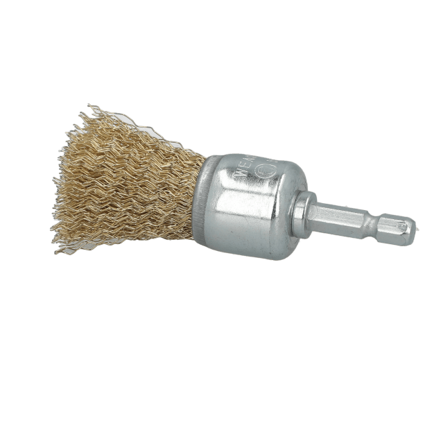 Norton Clipper Classic Crimped Wire End Brush - Brass
