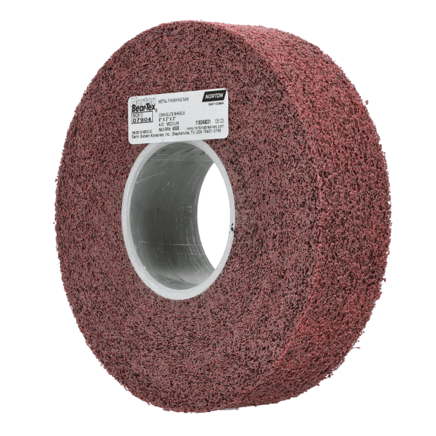 Norton Metal Finishing Aluminum Oxide Non-Woven Convolute Wheels