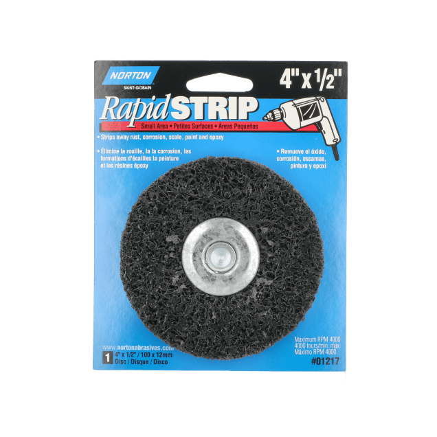 Norton Rapid Strip Rapid Strip SC Coarse Grit Non-Woven Spindle-Mounted Wheel - 4 x 1/2 "