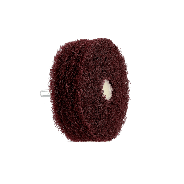 Merit Aluminum Oxide Non-Woven Disc Wheel - with 1/4” steel mandrel