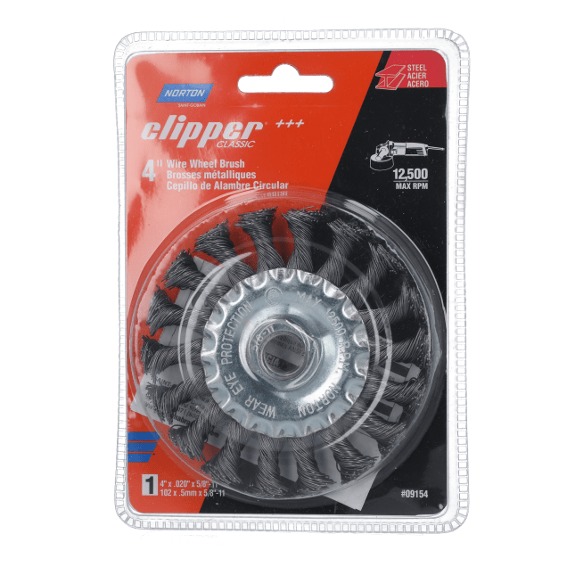 Norton Clipper Classic Twist Knot Wire Wheel Brush - Carbon/Steel - Packaged