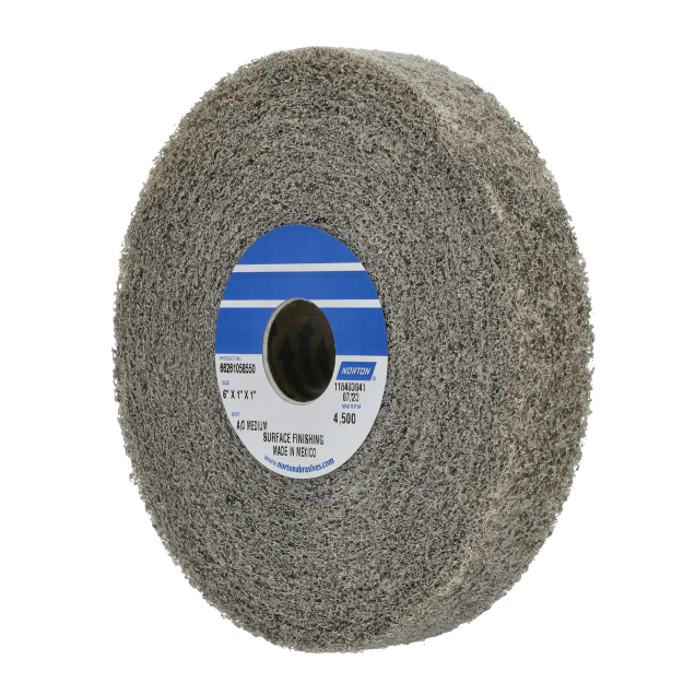 Norton Aluminum Oxide Surface Finishing Non-Woven Convolute Wheel