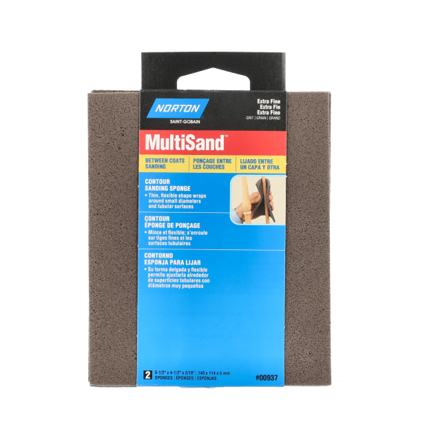 Norton MultiSand Contour Sanding Abrasive Sponge 4 1/2 X 5 1/2 X 3/16