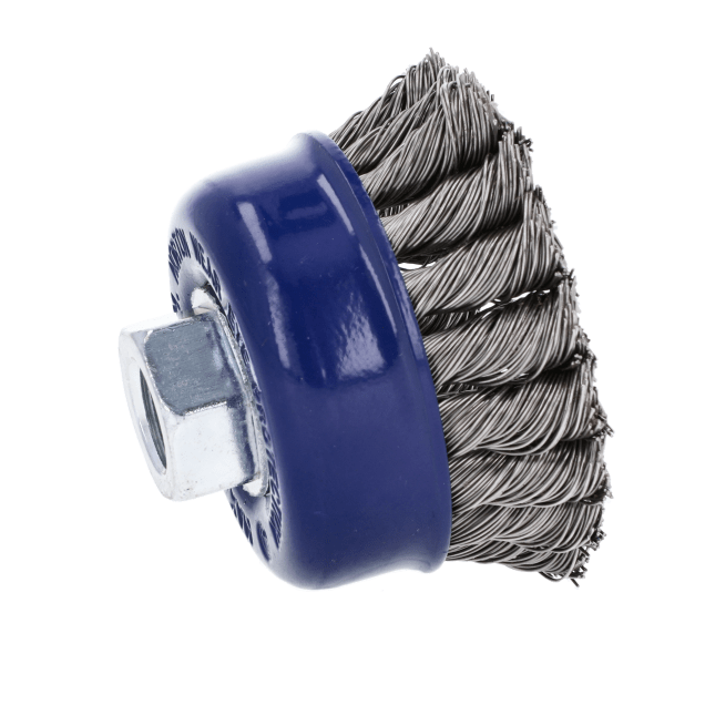 Norton Clipper Classic Twist  Knot Wire Cup Brush - Stainless