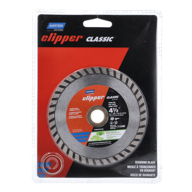 Norton Clipper Classic Diamond Blade Turbo RIM for General Purpose Masonry Building Materials