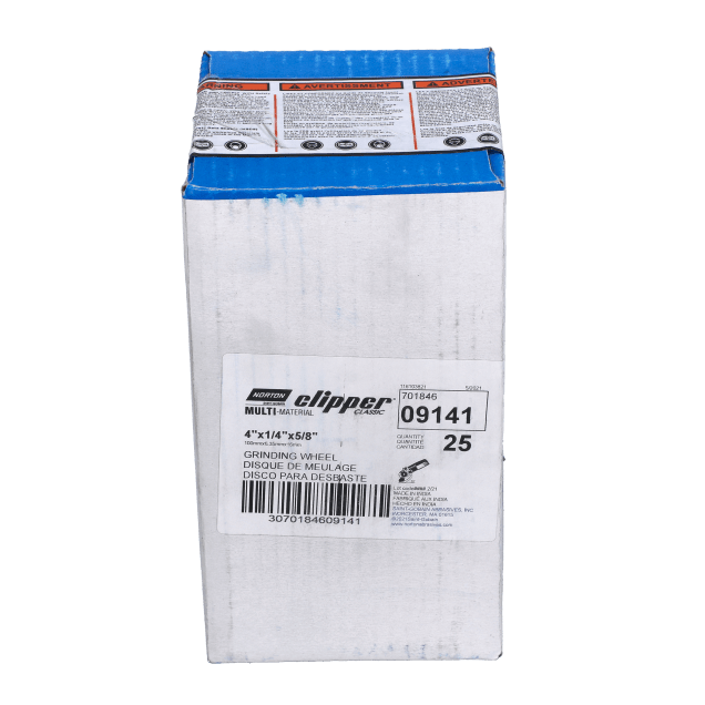 Norton Clipper Classic Depressed Center Wheel for Grinding - Type 27 - Multi-Material - Packaged