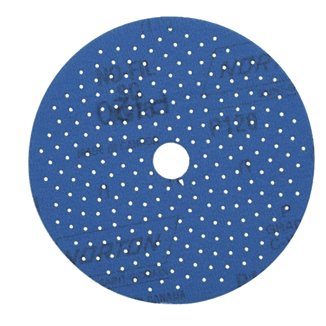 Norton Dry Ice No-Fil Ceramic Alumina Multi-Air Cyclonic Hook & Loop Vacuum Paper Discs
