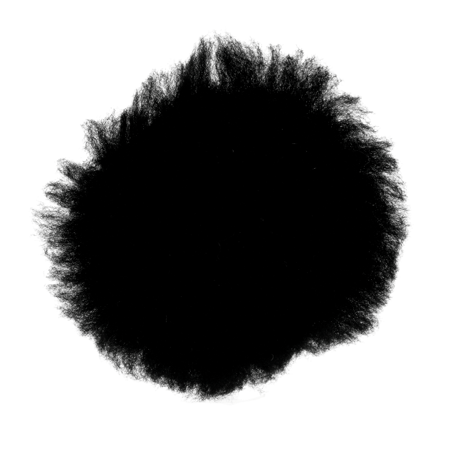 Black Wool Polishing Pads - 3 Pad With Loop - 3/4 Nap