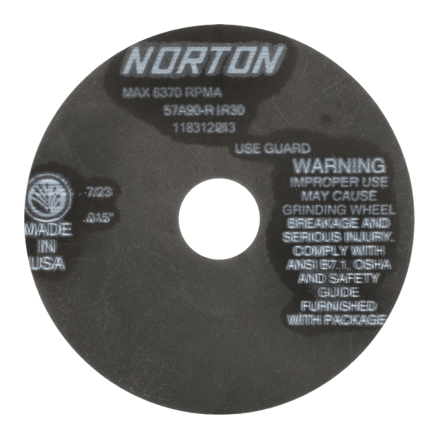 Norton Toolroom Non-Reinforced Cut-off Wheel - Type 01