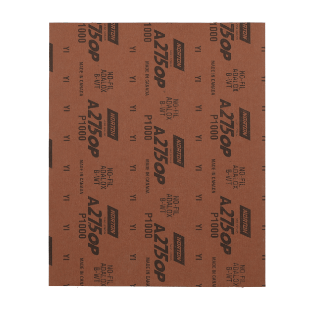 Norton Premium No-Fil Adalox Aluminum Oxide Paper Sheet - 9 x 11 Bulk