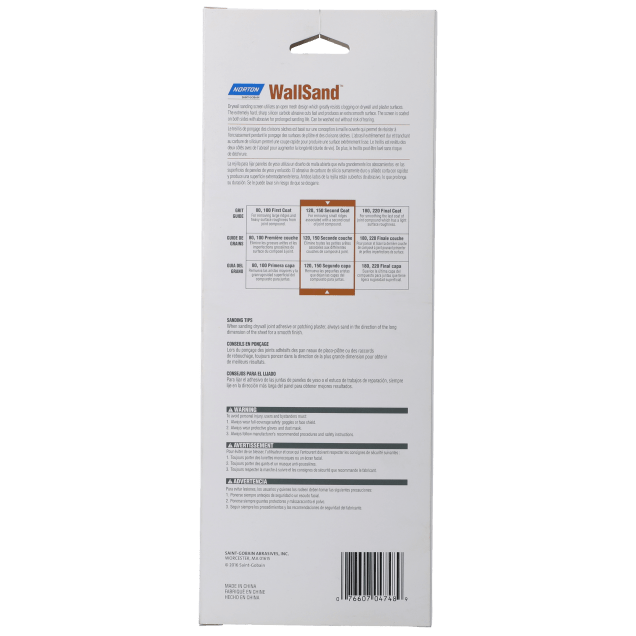 Norton WallSand Waterproof Drywall Screen - 4-3/16 x 11-1/4 Cut Sheet Job Pack