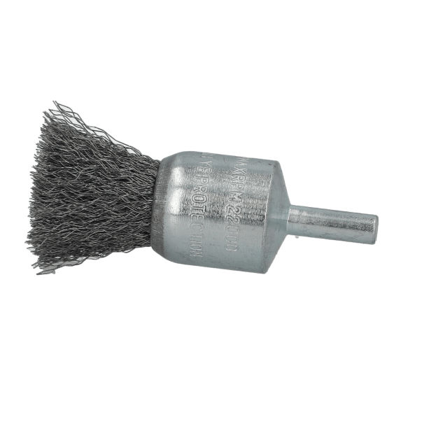 Norton By Norton Crimped Wire End Brush - 1" - Carbon Steel