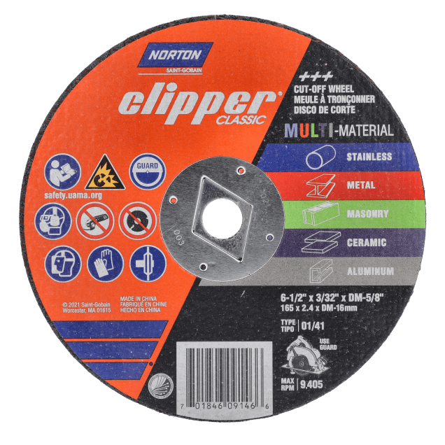Norton Clipper Classic Circular Saw Cut-off Wheels - Multi-Material