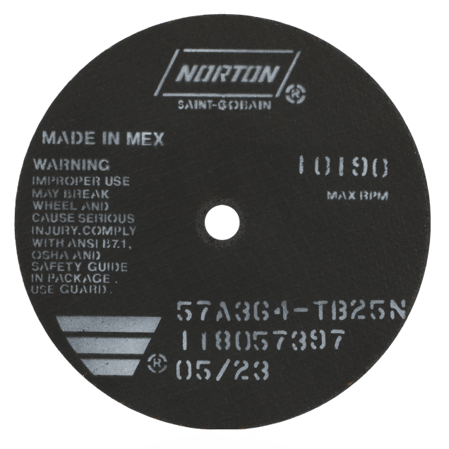 Norton Aluminum Oxide Toolroom Full Reinforced Cut-off Wheel