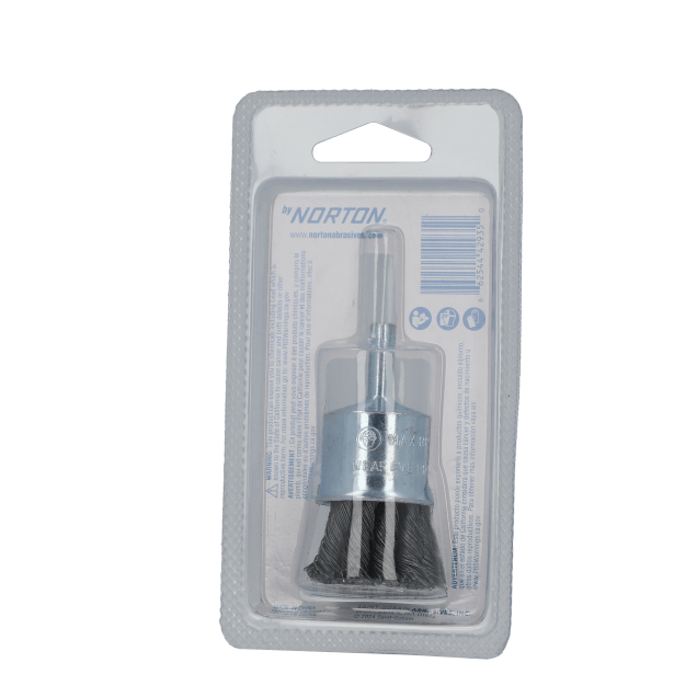 Norton By Norton Carbon Steel Knot Wire  End Brush - 1 1/8"