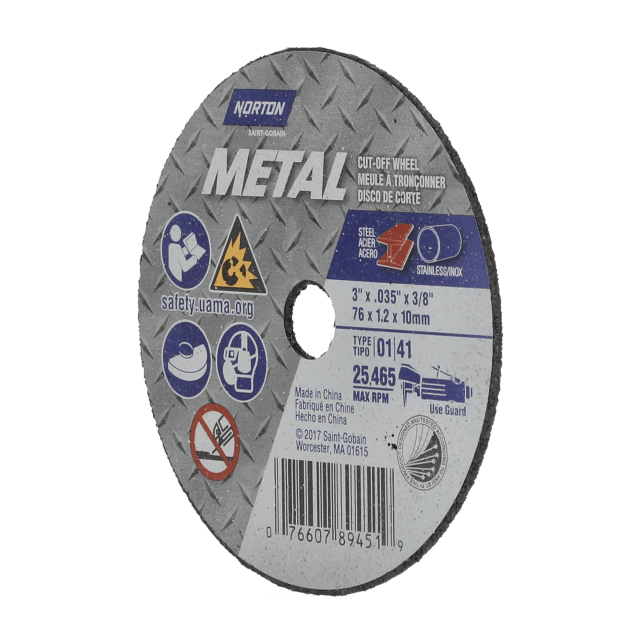 Norton Metal Cut-off wheel - 3 X.035 X3 8 -T41