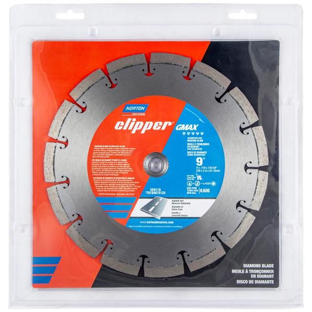 Norton Clipper GMAX Segmented Rim Green Concrete Walk-Behind Saw