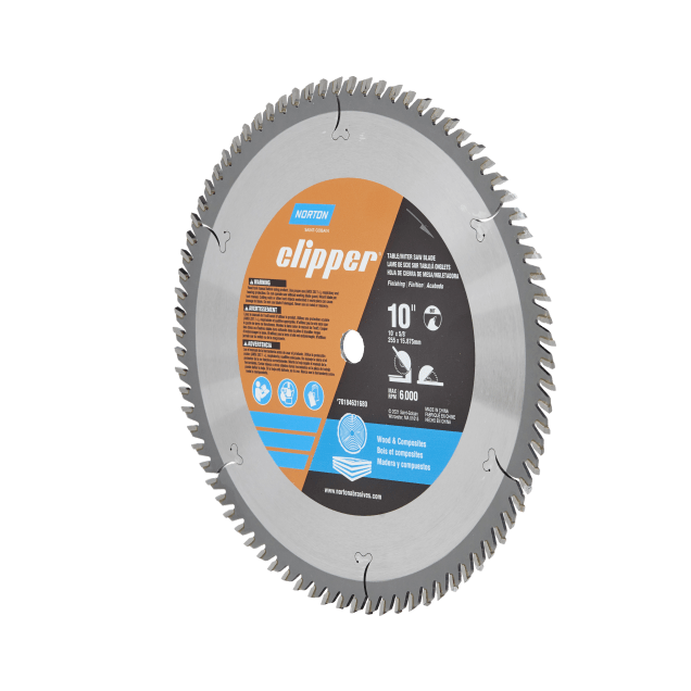 Norton Clipper Wood & Composite Blade for Table and Miter Saws