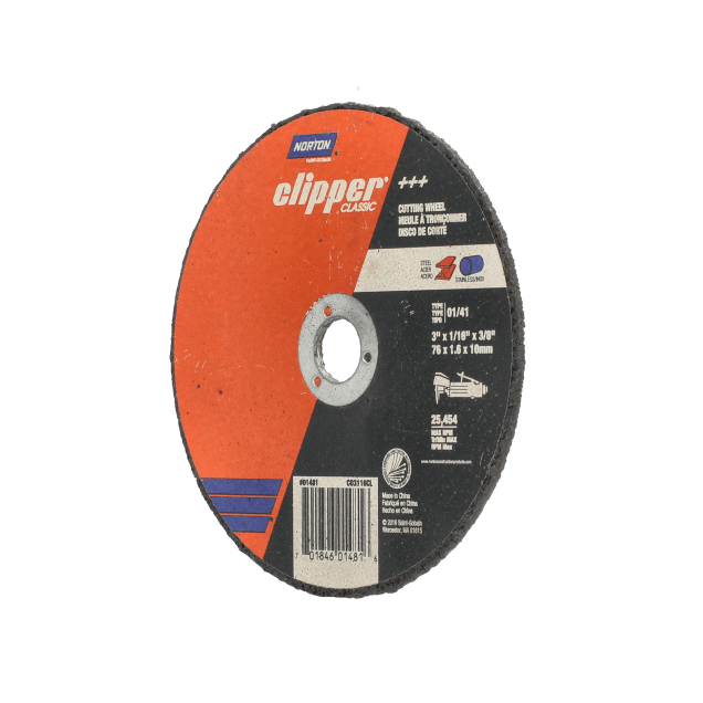 Norton Clipper Cut Off Wheel 3" -3x1-16x3-8