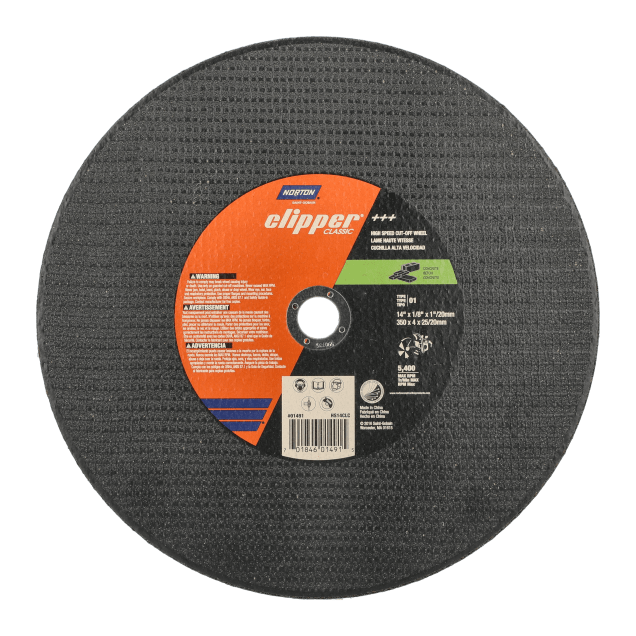 Norton Clipper Classic High-Speed Saw Wheel - Type 01 - Cut-off - 14  X 1-8 X 1
