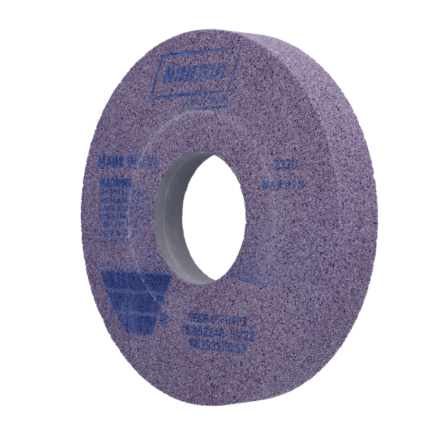 Norton 3SG Ceramic Alumina NORPOR Toolroom Wheel - Type 05 Recessed One Side