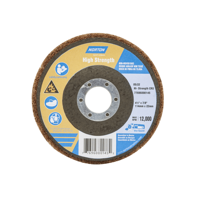 Norton High Strength Non-Woven Depressed Center Discs - Coarse