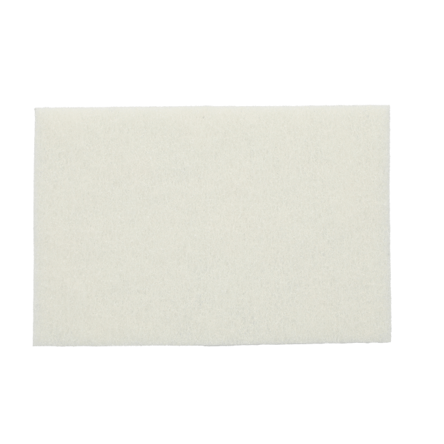 Norton Bear-tex Non-Woven Hand Pad - 6 x 9 - White Non-Abrasive Cleaning Pad