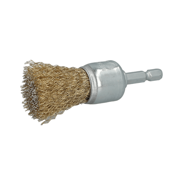 Norton Clipper Classic Crimped Wire End Brush - Brass