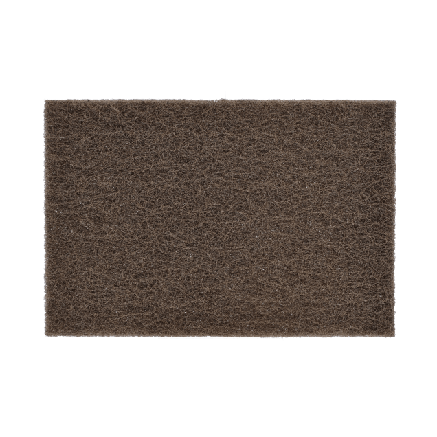 Norton Bear-tex Non-Woven Hand Pad - 6 x 9 - Dark Tan Heavy-Duty Medium Aluminum Oxide
