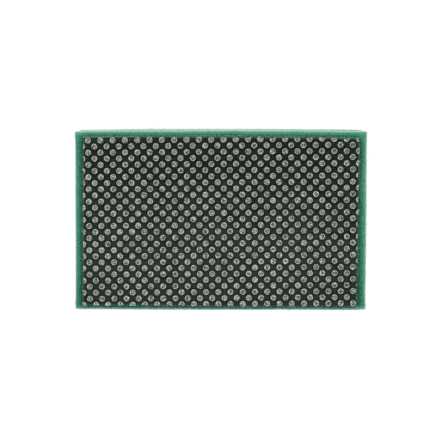 Norton D712 Flexible Diamond Coated Hand Pads - 3-1/2 x 2-1/8 - Green 60 grit