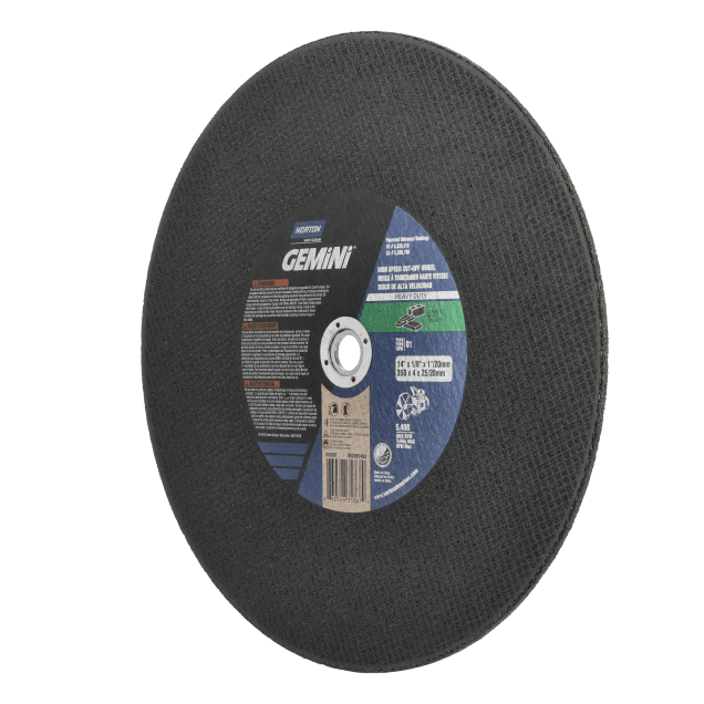Norton Gemini High-Speed Cut-off Wheel - Type 01 -  14 X1/ 8 X1 /20mm
