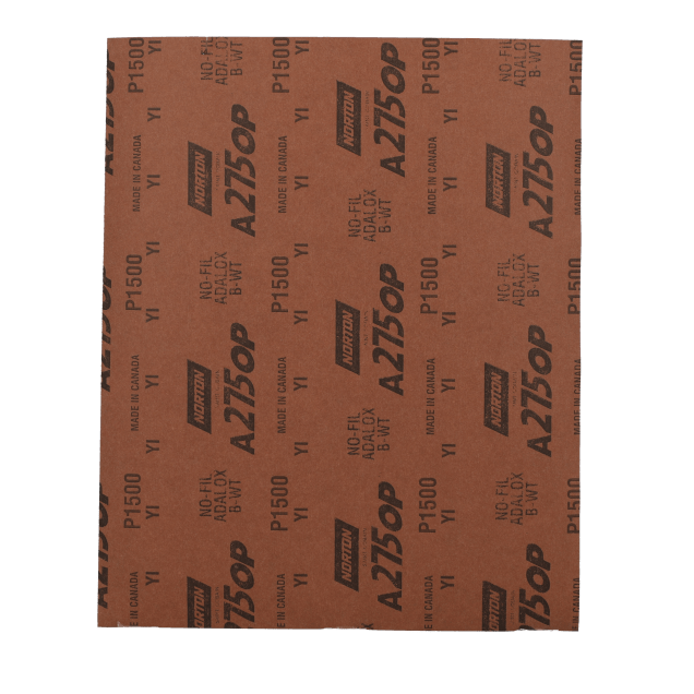 Norton Premium No-Fil Adalox Aluminum Oxide Paper Sheet - 9 x 11 Bulk