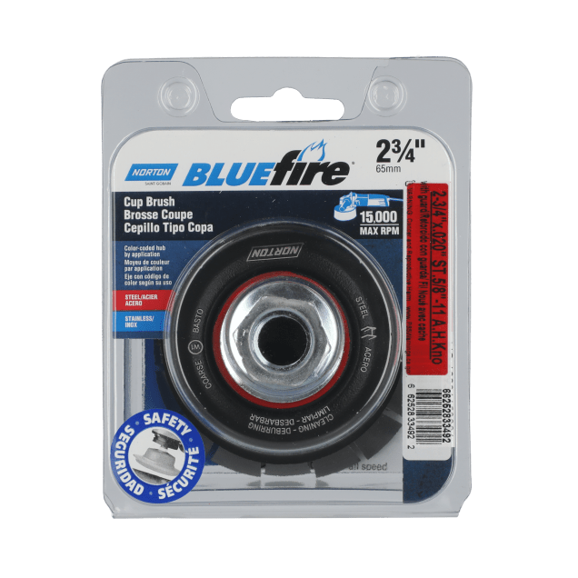 Norton BlueFire Twist Knot Wire Cup Brush 2 3/4"