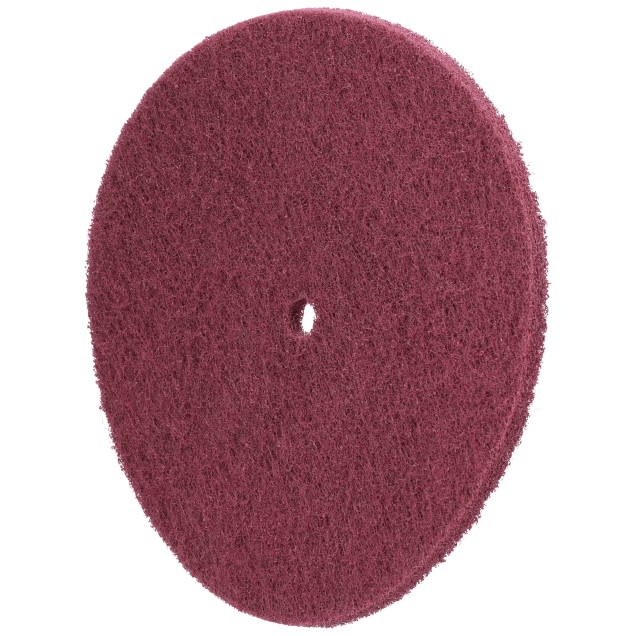Norton High Strength Aluminum Oxide Non-Woven Disc with Arbor Hole - Very Fine