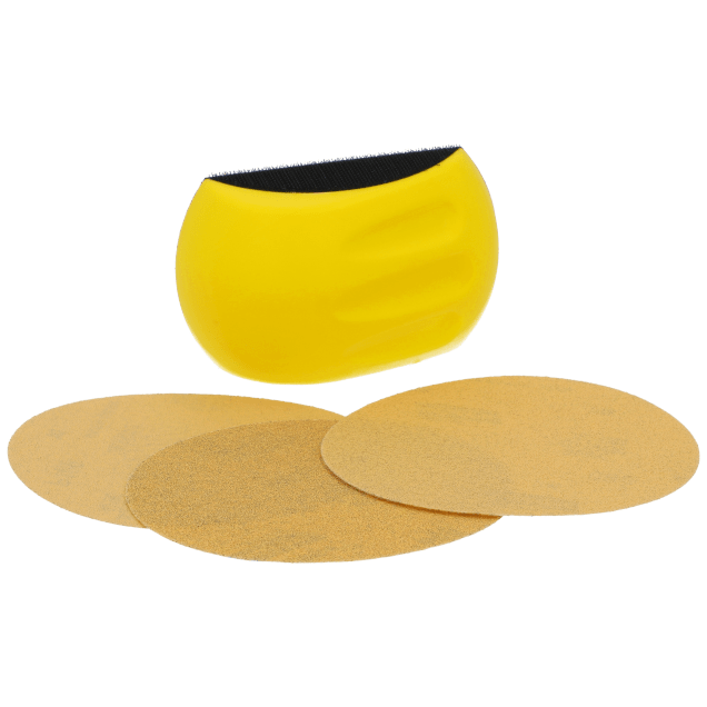 Norton Hook & Sand - Kit - Ergonomic Pad and Assorted Grits