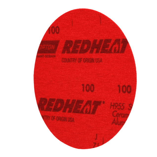 Norton Red Heat H955 Edger Disc - Hook and Loop