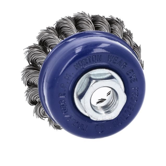 Norton Clipper Classic Twist  Knot Wire Cup Brush - Stainless