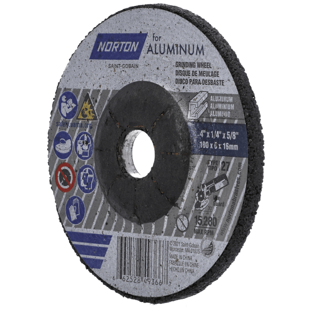 Norton ALUMINUM A20P Aluminum Oxide Depressed Center Wheel - Type 27