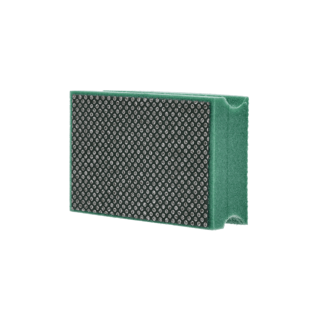 Norton D712 Flexible Diamond Coated Hand Pads - 3-1/2 x 2-1/8 - Green 60 grit