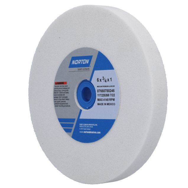 Norton Premium Alundum 38A Aluminum Oxide Bench & Pedestal Wheels