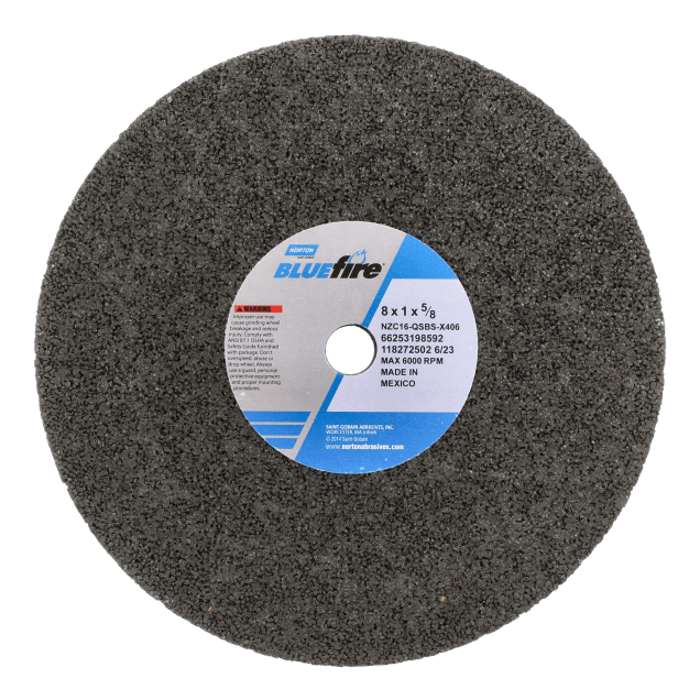 Norton BlueFire Portable Snagging Wheel - Type 01 Straight