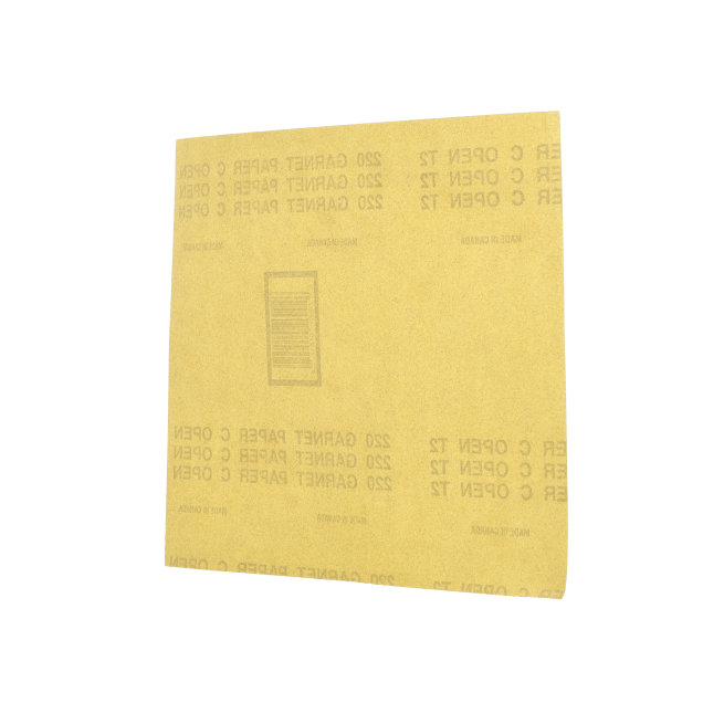 Norton Garnet  Paper Sheet - 9x11 Bulk - 220 Grit