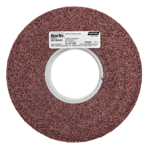 Norton Metal Finishing Aluminum Oxide Non-Woven Convolute Wheels