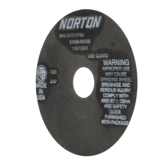 Norton Toolroom Non-Reinforced Cut-off Wheel - Type 01