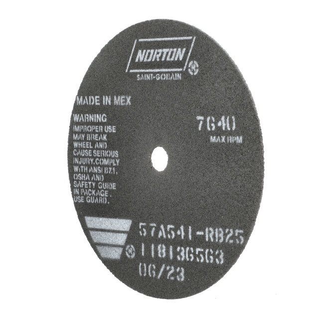 Norton Toolroom Reinforced Cut-off Wheel - Type 01 - 6 X 116 X 12