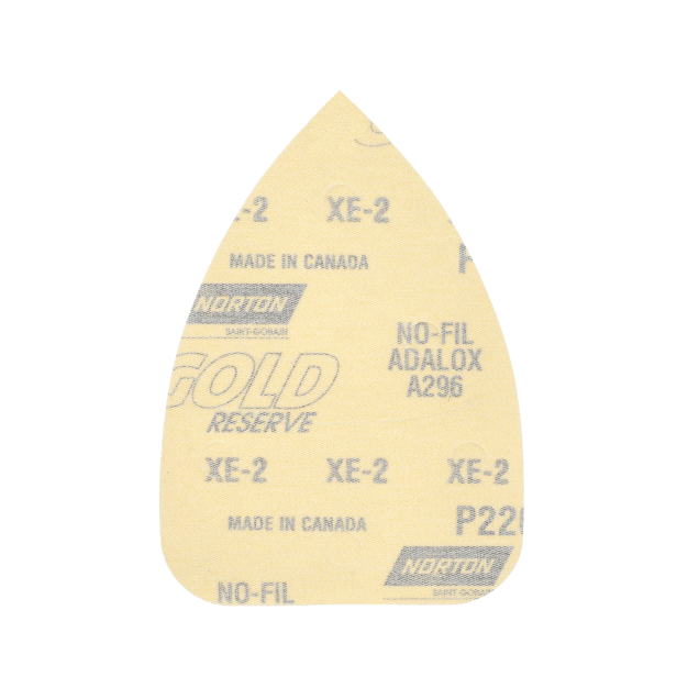 Norton Hook & Loop Detail Sanding Sheets - For Corner - 3_7-8 x 5_1-2 - P220