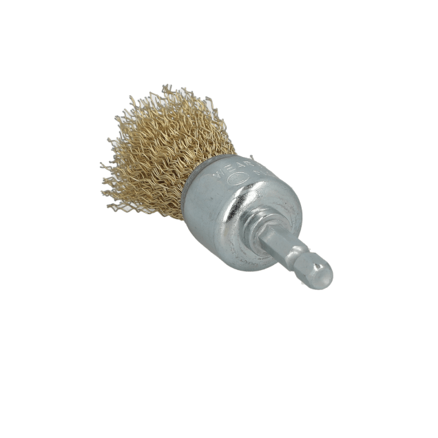 Norton Clipper Classic Crimped Wire End Brush - Brass