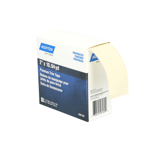 Norton Premium Trim Tape - 2" x 10.94 yd - Perforated Roll - Dispenser Package