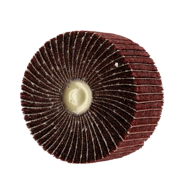 Merit A/O Interleaf Flap Wheels - with 1/4” Steel Shank - Fine Grit