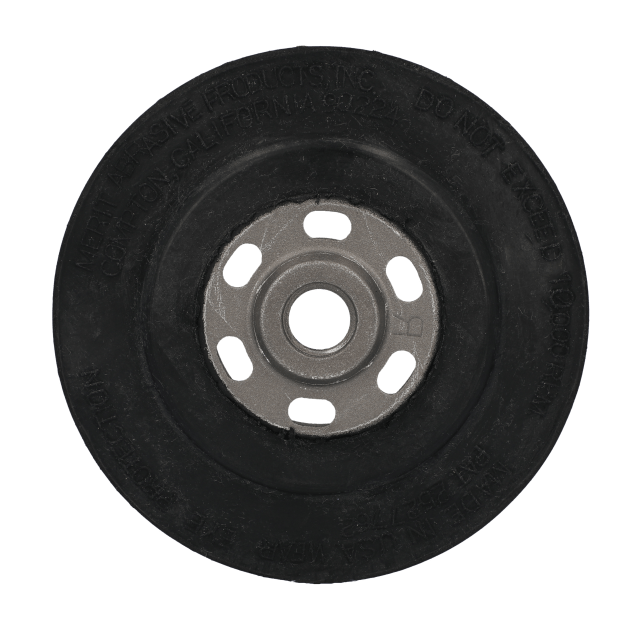 Norton Merit Spiral Cool Pad - Air-Cooled Rubber Back-Up Pad For Fiber Discs - 5" x 5/8-11"